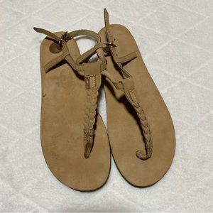 Rainbow Sandals T-Street Single Layer Braide Ankle Strap Sandals size L